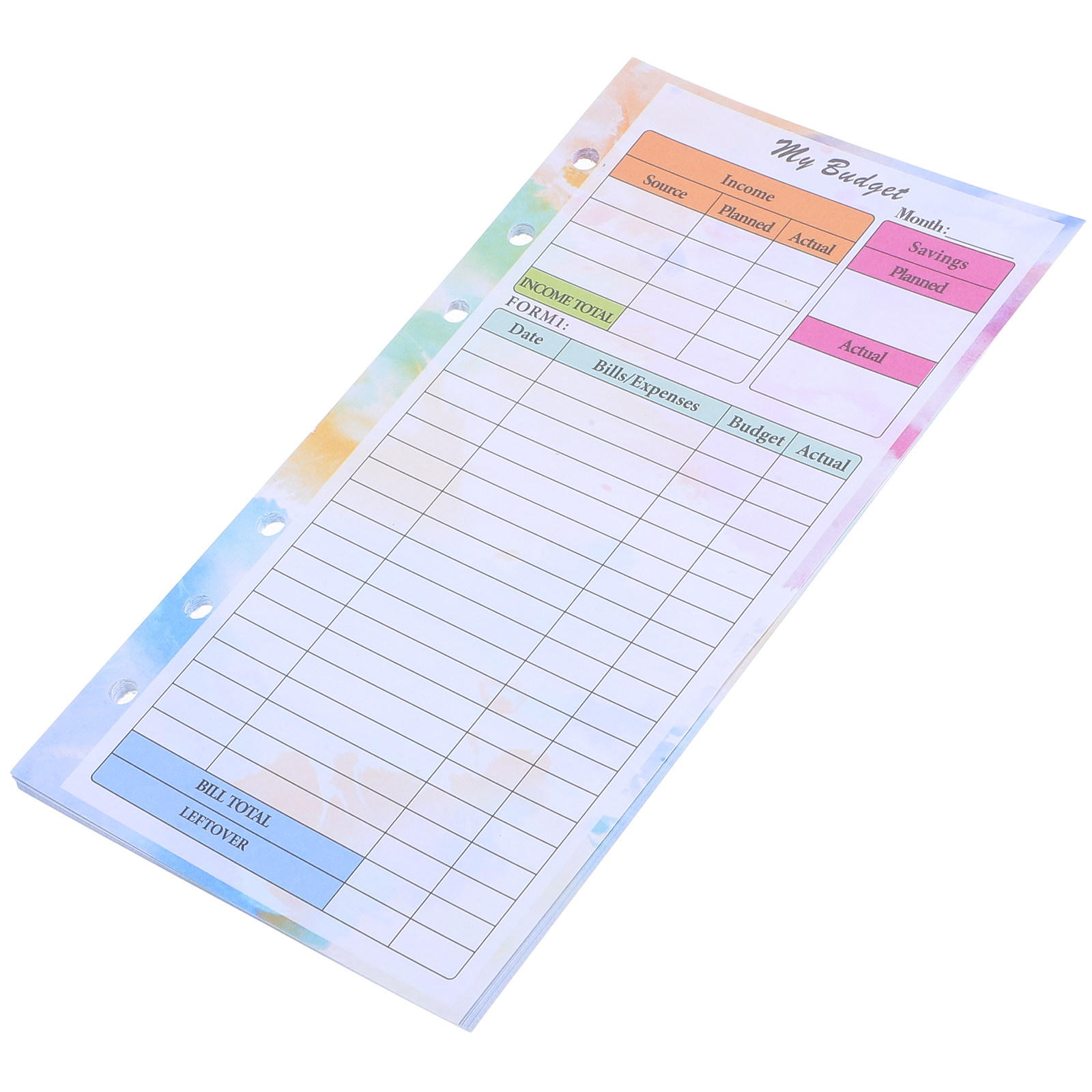 Planner Weekly Budget - 14 hojas de recambio para agenda