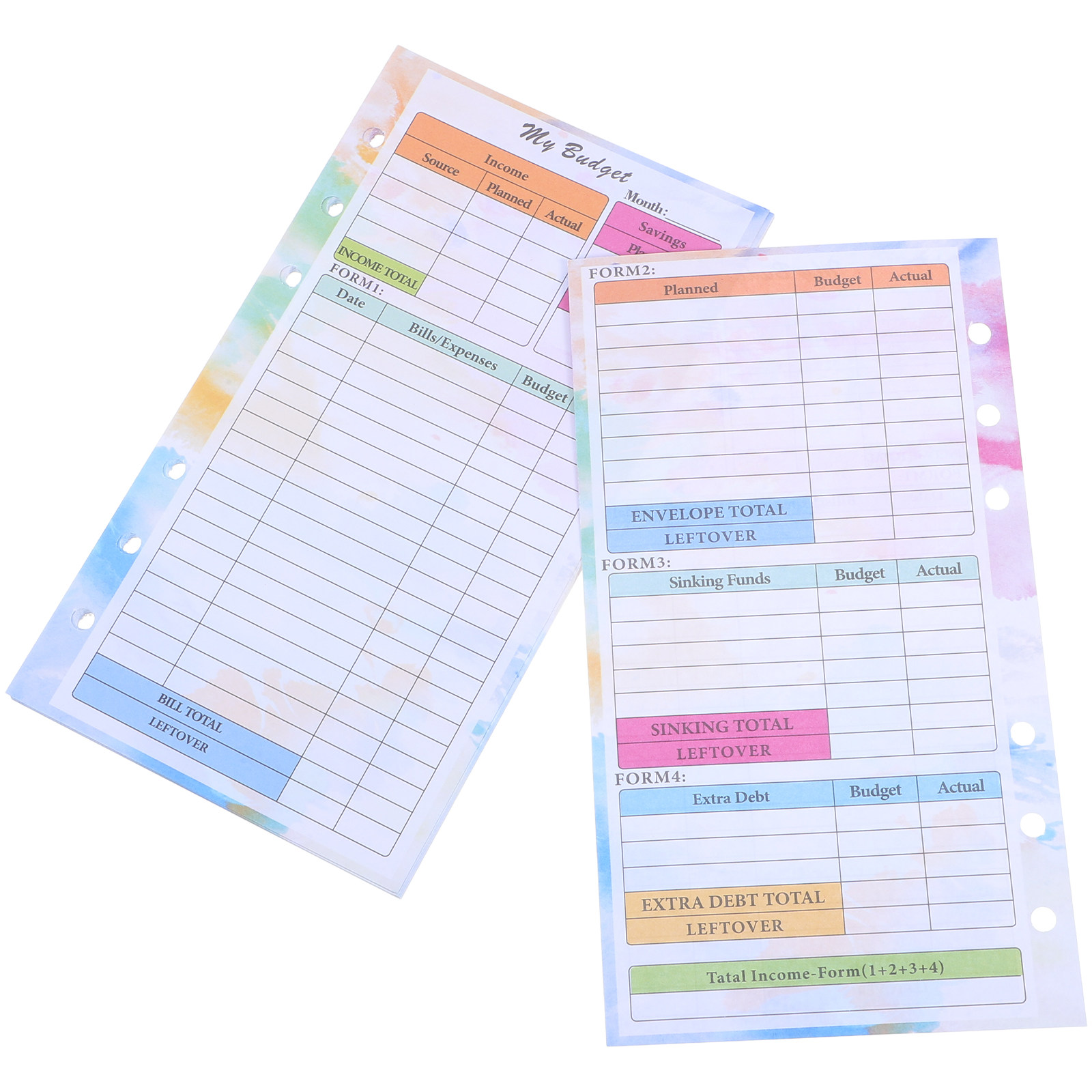 14 hojas de recambio para agen - Planner Weekly Budget reseña y precio
