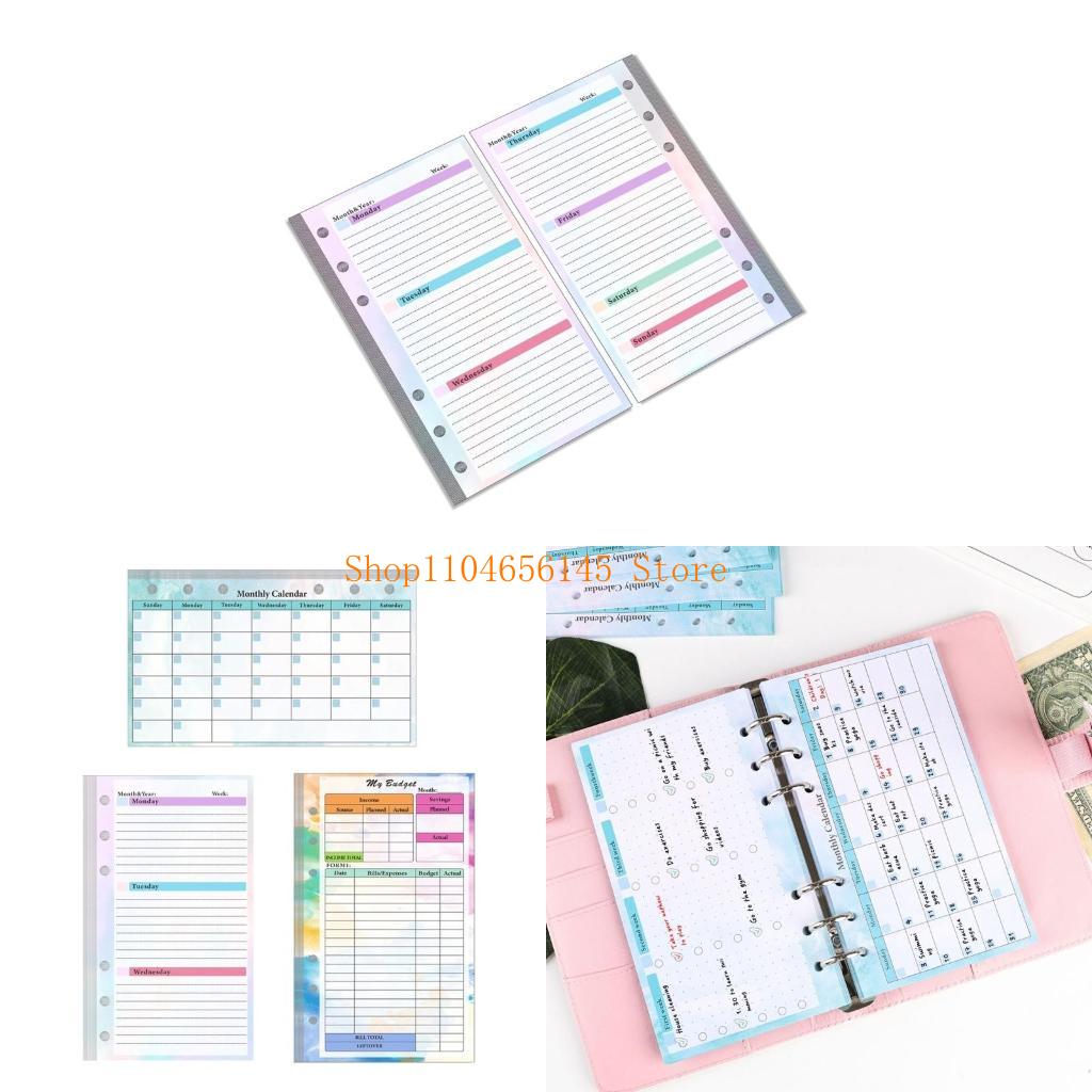 Hoja forrada de papel de repue - Planner Weekly Budget reseña y precio